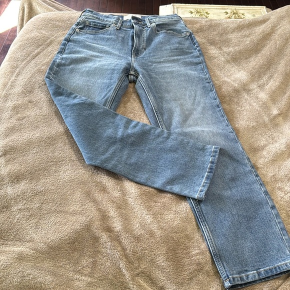 Everlane OG Cheeky Crop Blue Straight Leg Jeans - Picture 11 of 11